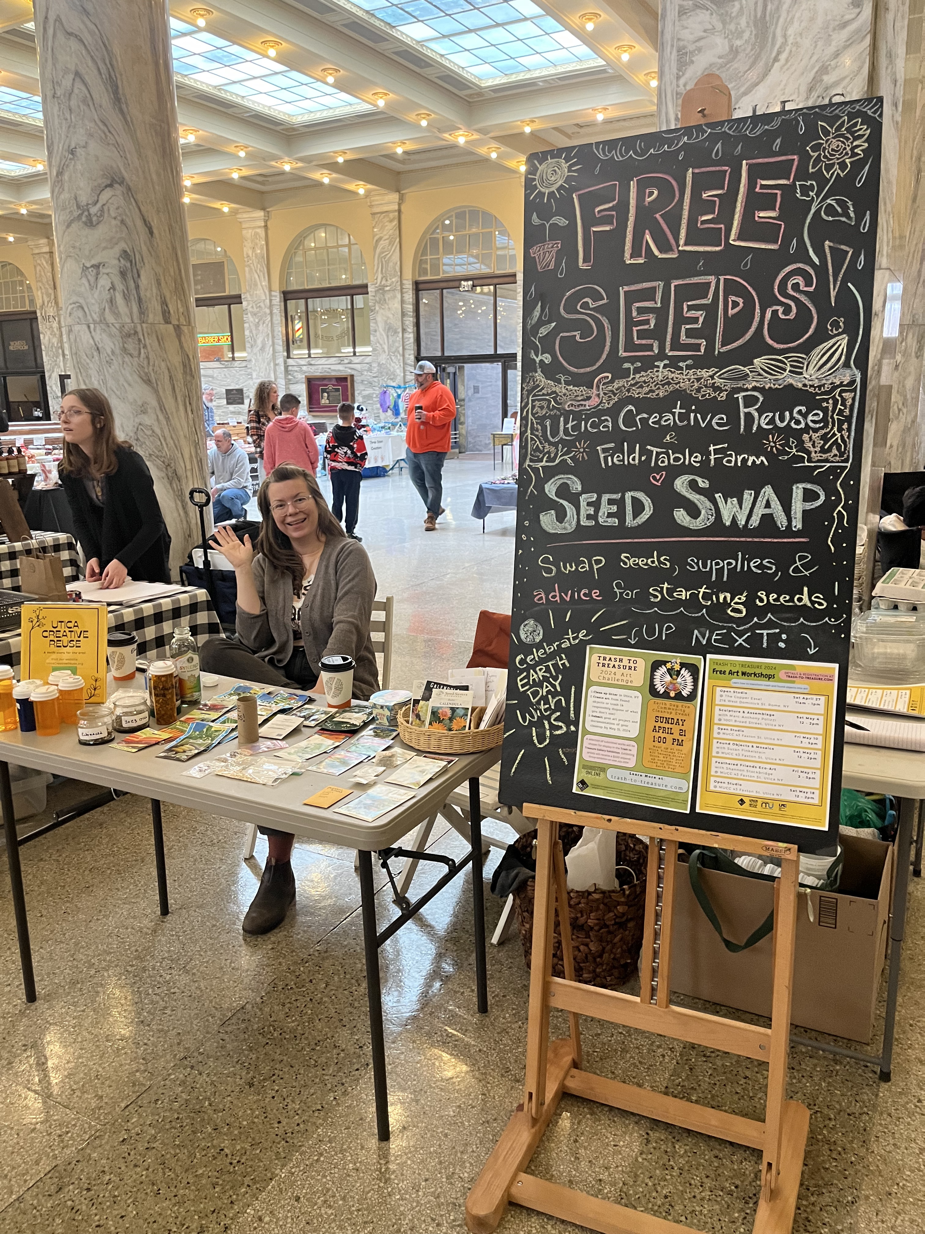 Seed swap at the Oneida County Public Market